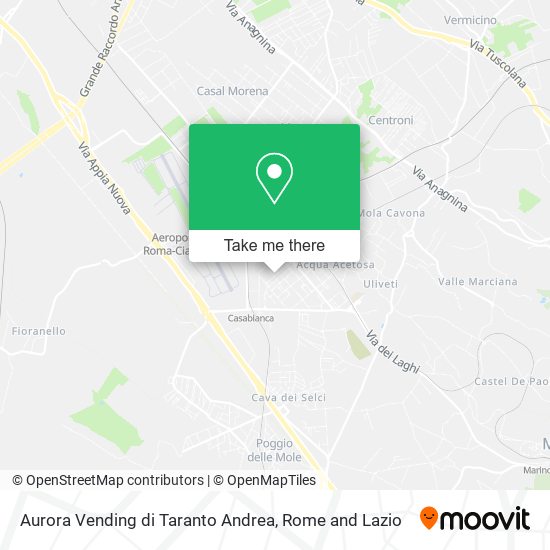Aurora Vending di Taranto Andrea map