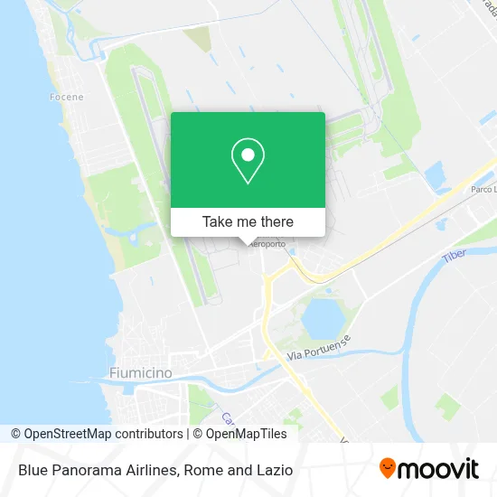 Blue Panorama Airlines map