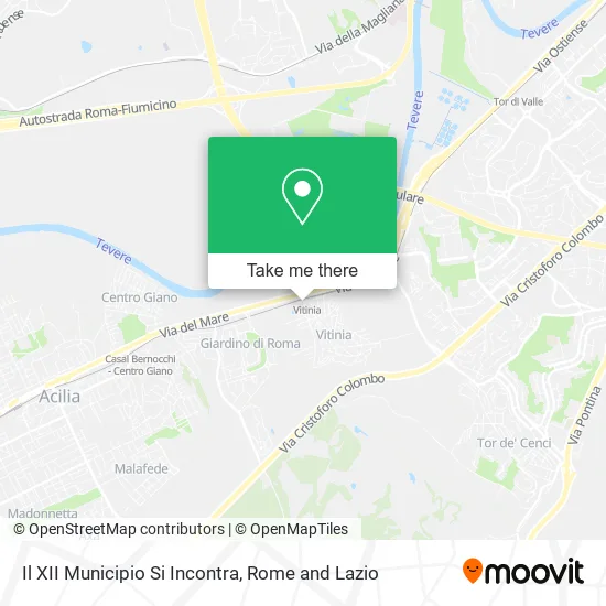 Il XII Municipio Si Incontra map