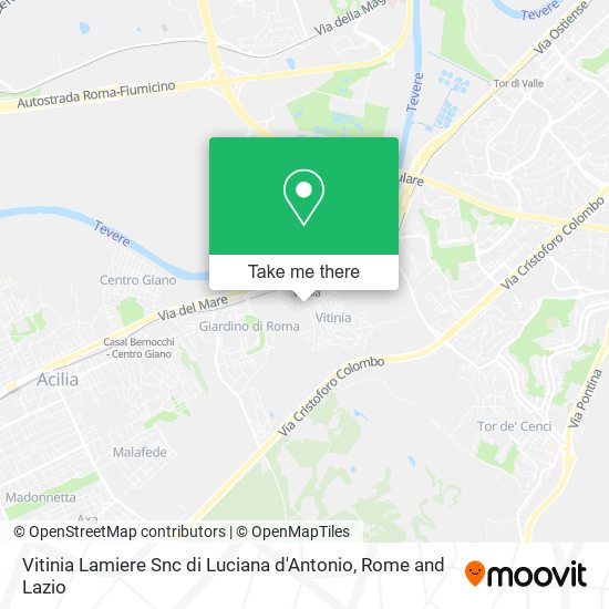 Vitinia Lamiere Snc di Luciana d'Antonio map