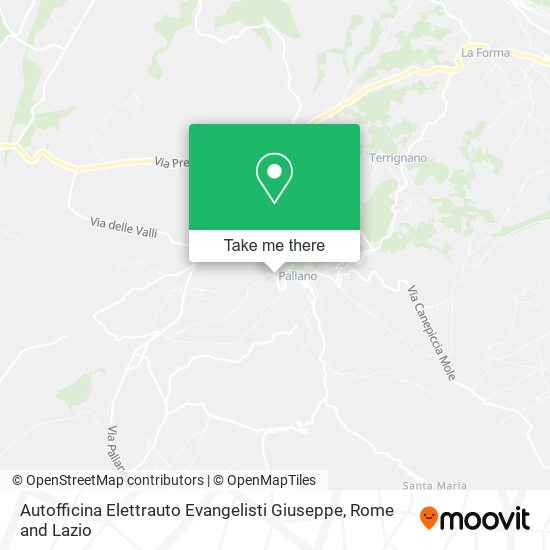 Autofficina Elettrauto Evangelisti Giuseppe map