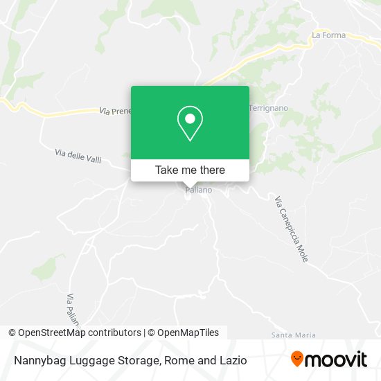 Nannybag Luggage Storage map