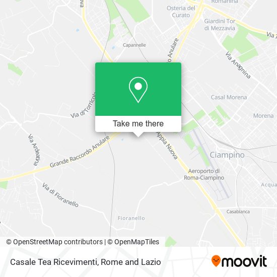 Casale Tea Ricevimenti map