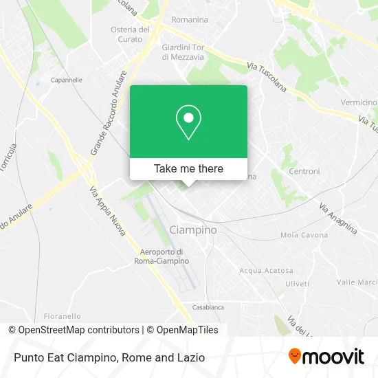 Punto Eat Ciampino map