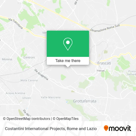 Costantini International Projects map