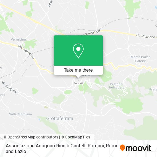 Associazione Antiquari Riuniti Castelli Romani map