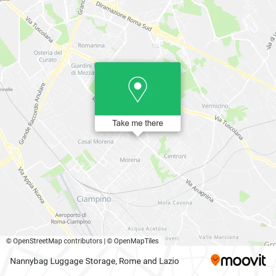 Nannybag Luggage Storage map