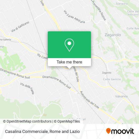 Casalina Commerciale map