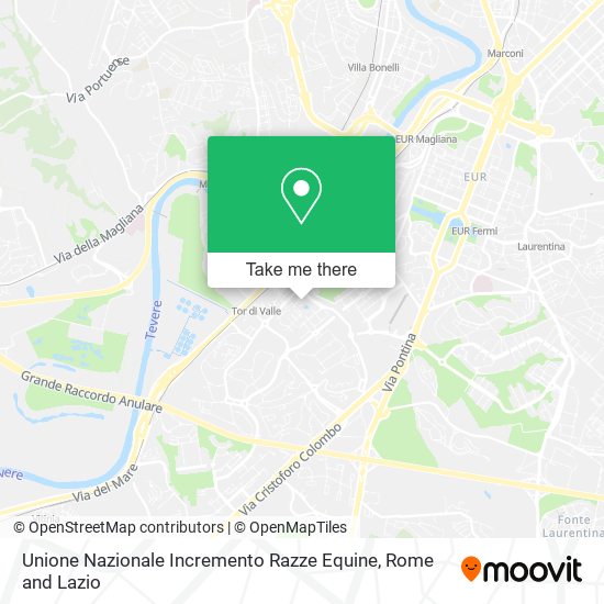 Unione Nazionale Incremento Razze Equine map