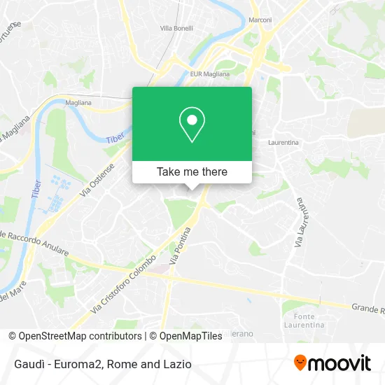 Gaudì - Euroma2 map