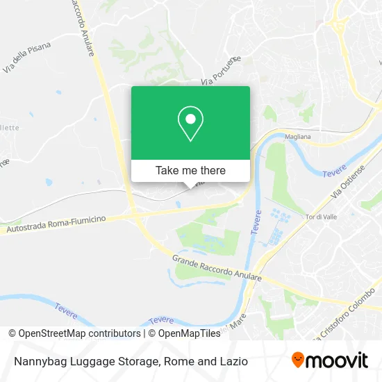 Nannybag Luggage Storage map