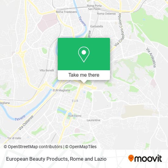 European Beauty Products map