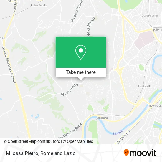 Milossa Pietro map