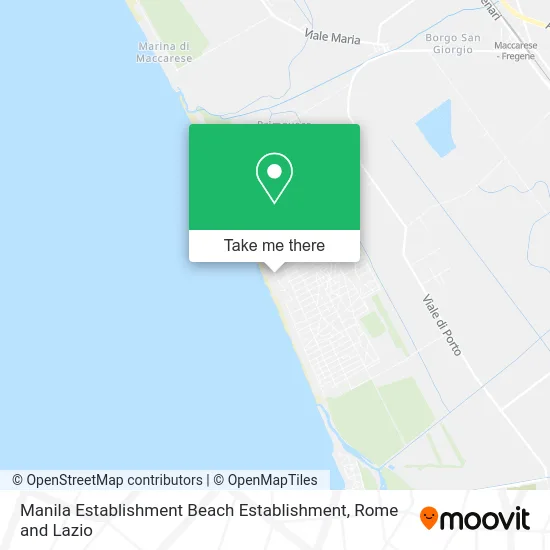 Manila Establishment Beach Establishment map