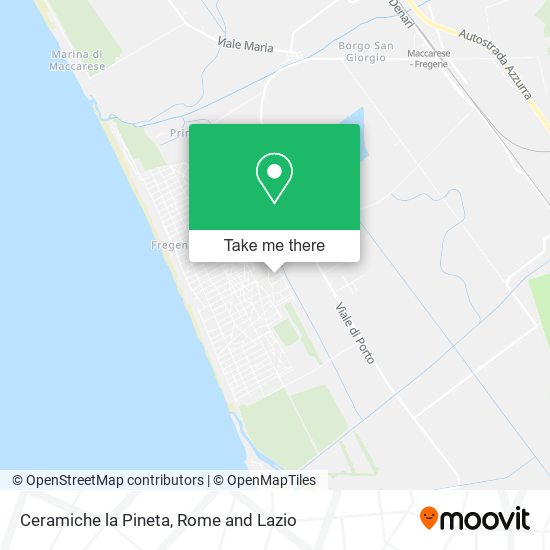 Ceramiche la Pineta map