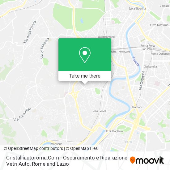Cristalliautoroma.Com - Oscuramento e Riparazione Vetri Auto map