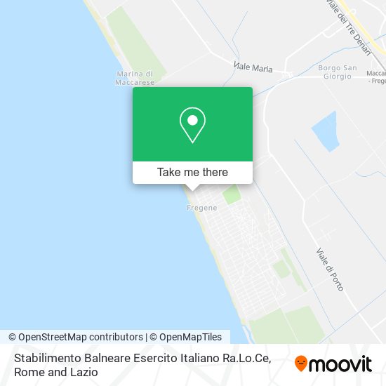 Stabilimento Balneare Esercito Italiano Ra.Lo.Ce map