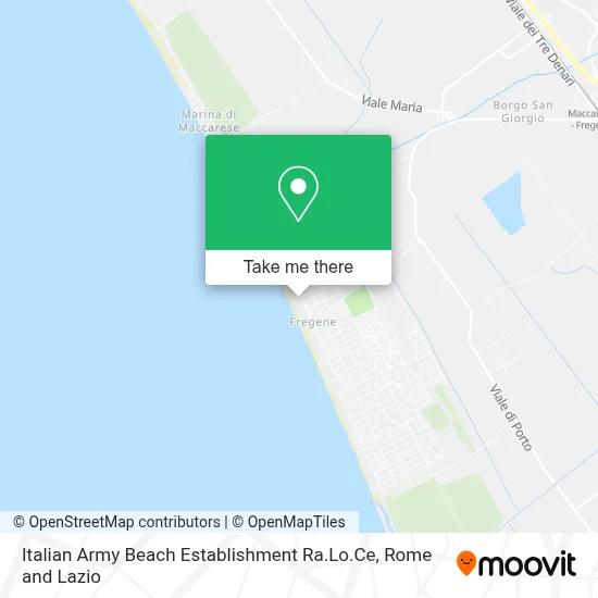 Italian Army Beach Establishment Ra.Lo.Ce map