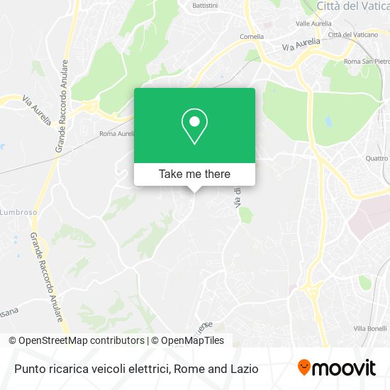 Punto ricarica veicoli elettrici map