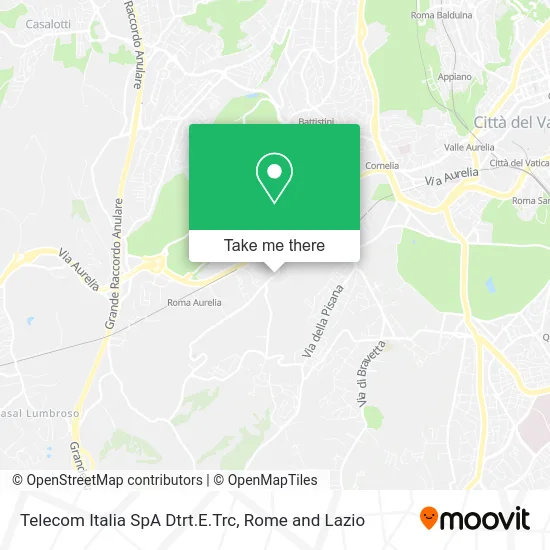 Telecom Italia SpA Dtrt.E.Trc map
