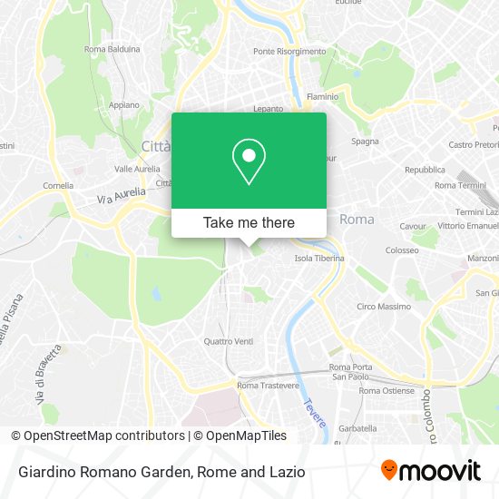 Giardino Romano Garden map