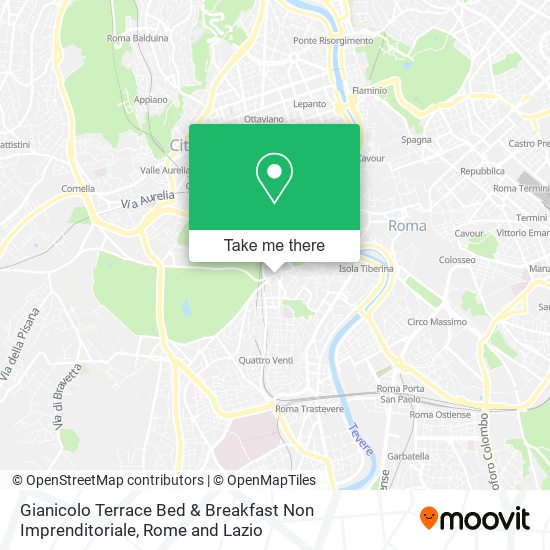 Gianicolo Terrace Bed & Breakfast Non Imprenditoriale map