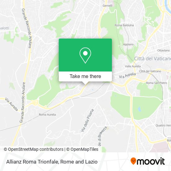 Allianz Roma Trionfale map