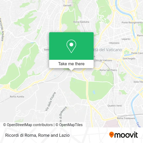 Ricordi di Roma map