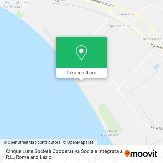 Cinque Lune Società Cooperativa Sociale Integrata a R.L. map