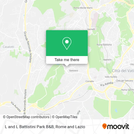 L and L Battistini Park B&B map