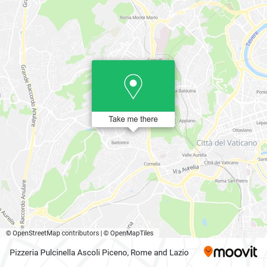 Pizzeria Pulcinella Ascoli Piceno map