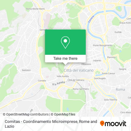 Comitas - Coordinamento Microimprese map