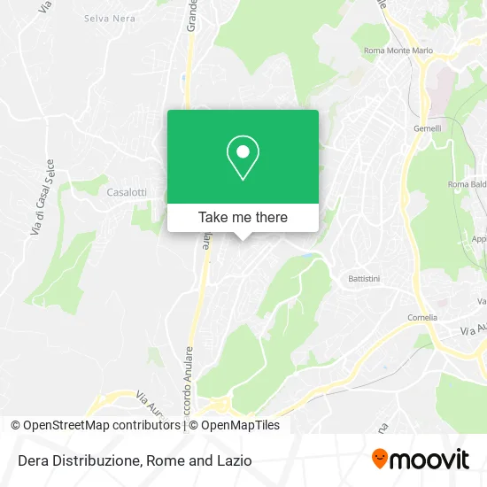 Dera Distribution map