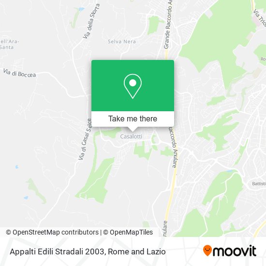 Appalti Edili Stradali 2003 map