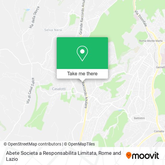 Abete Societa a Responsabilita Limitata map