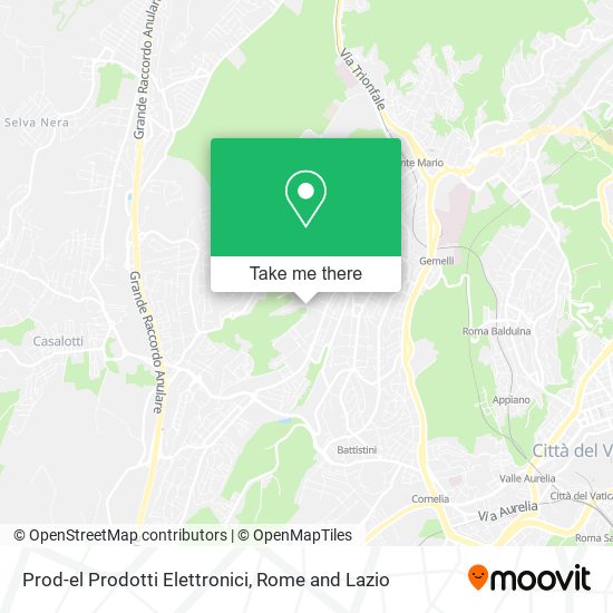 Prod-el Prodotti Elettronici map
