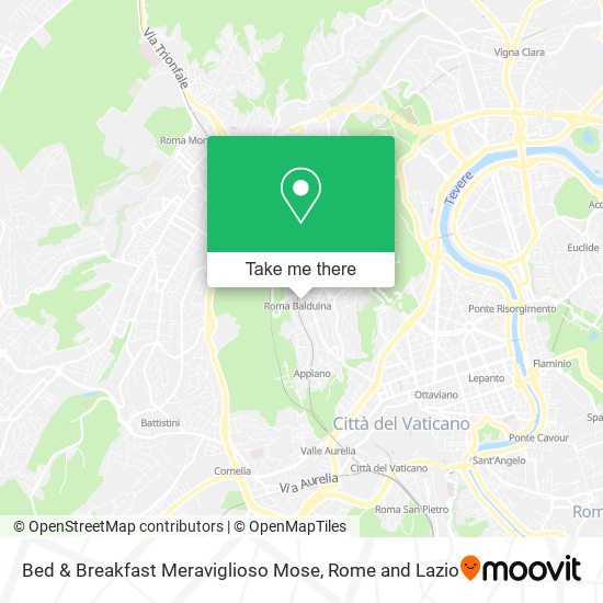 Bed & Breakfast Meraviglioso Mose map