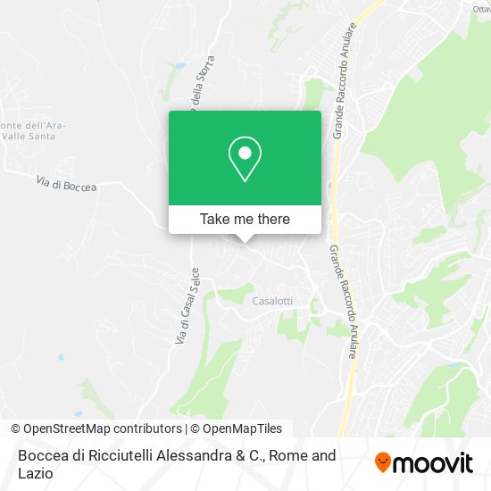 Boccea di Ricciutelli Alessandra & C. map