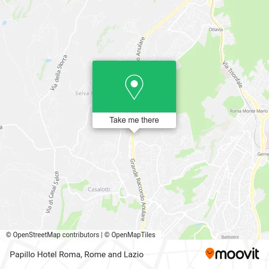 Papillo Hotel Rome map
