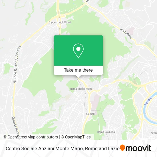 Monte Mario Senior Center map