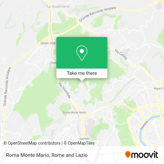 Roma Monte Mario map