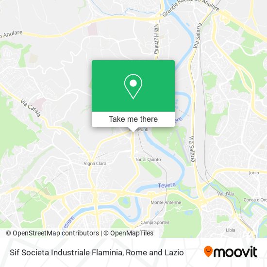 Sif Societa Industriale Flaminia map