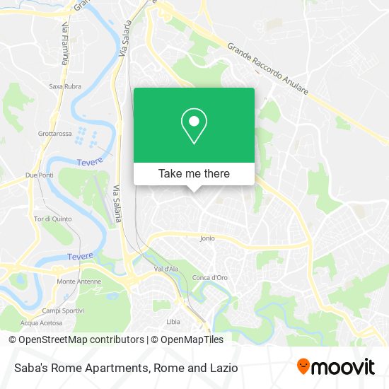 Saba's Rome Apartments map