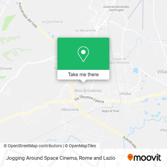 Jogging Around Space Cinema map