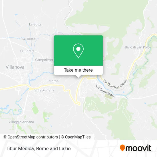 Tibur Medica map