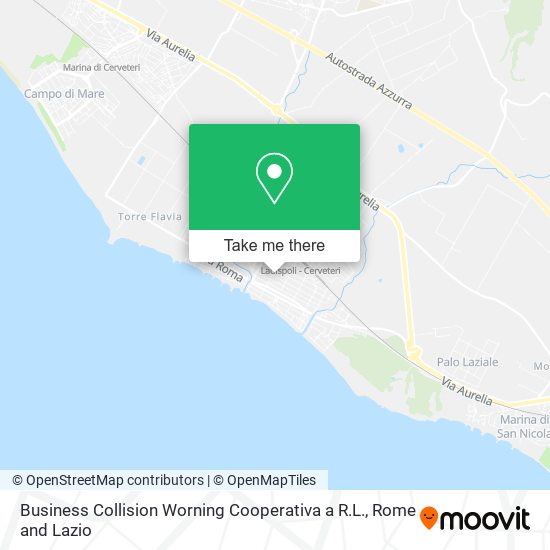 Business Collision Worning Cooperativa a R.L. map