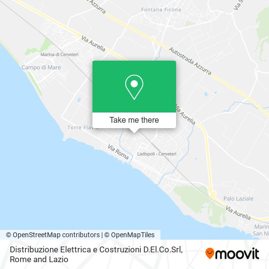 Distribuzione Elettrica e Costruzioni D.El.Co.Srl map