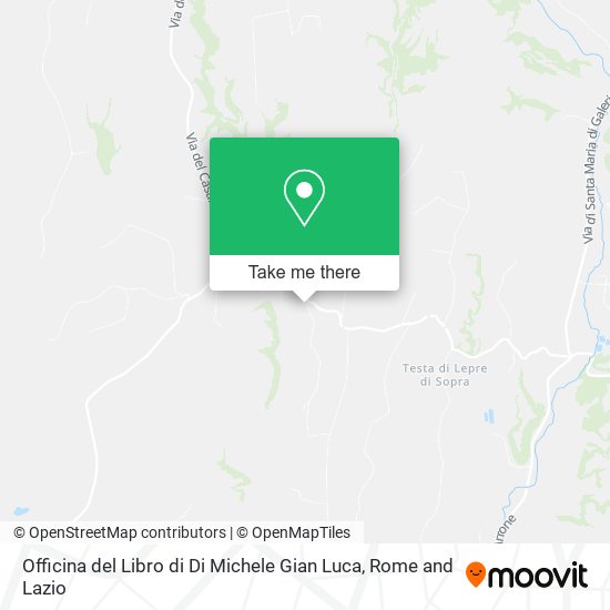 Officina del Libro di Di Michele Gian Luca map