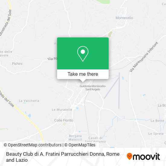Beauty Club di A. Fratini Parrucchieri Donna map