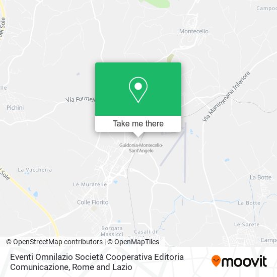 Eventi Omnilazio Società Cooperativa Editoria Comunicazione map